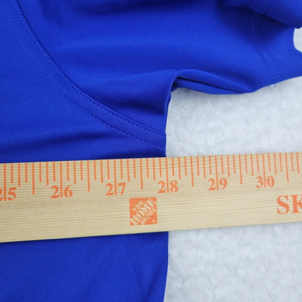 Under Armour Polo Shirt Mens 3XL Blue HeatGear Performance‎ Brandeis Logo Golf